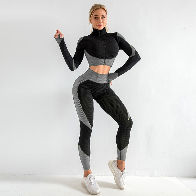 Yoga sets female sport gym suit - Mindful Tech Co