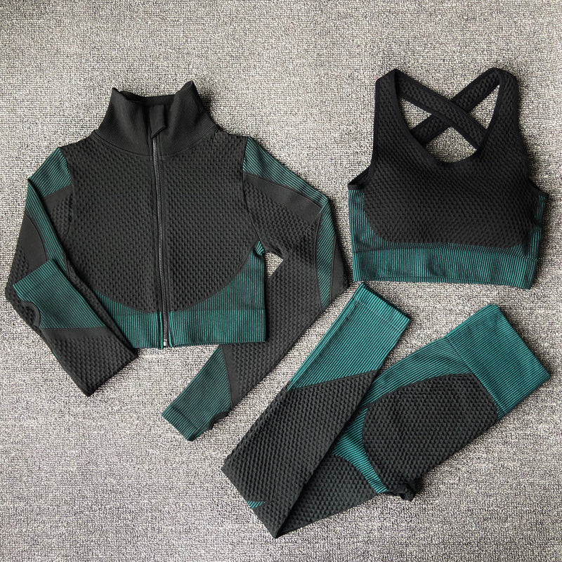 Yoga sets female sport gym suit - Mindful Tech Co