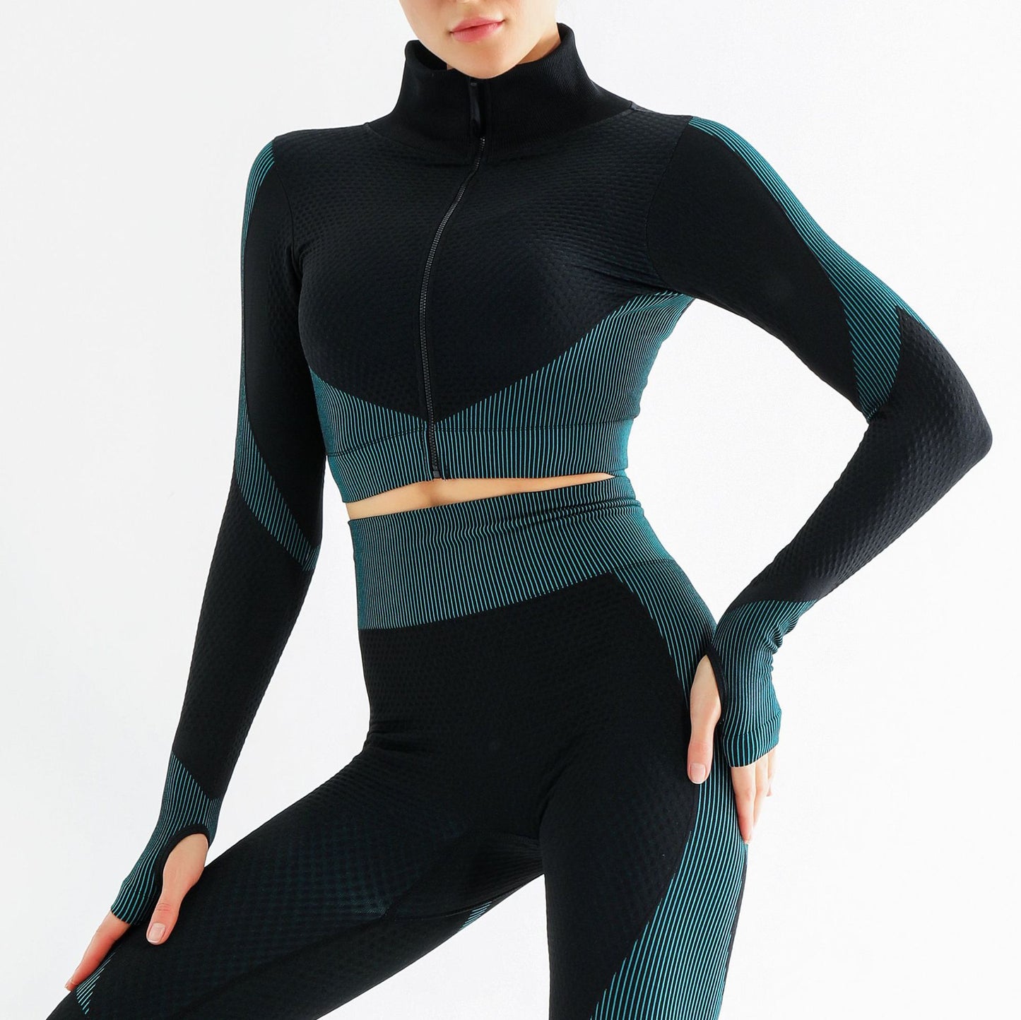 Yoga sets female sport gym suit - Mindful Tech Co