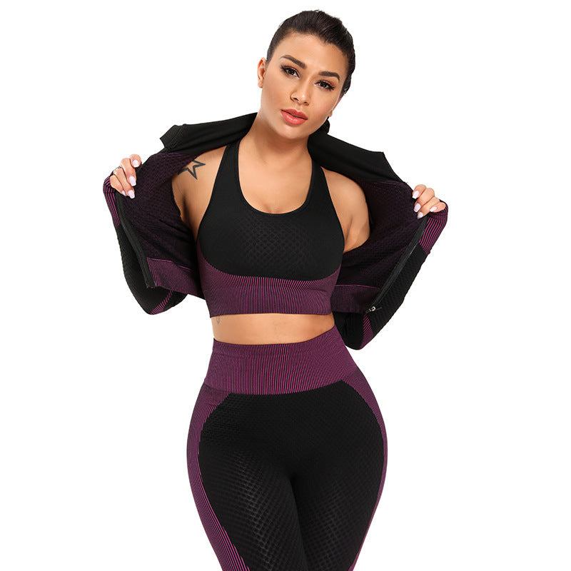 Yoga sets female sport gym suit - Mindful Tech Co