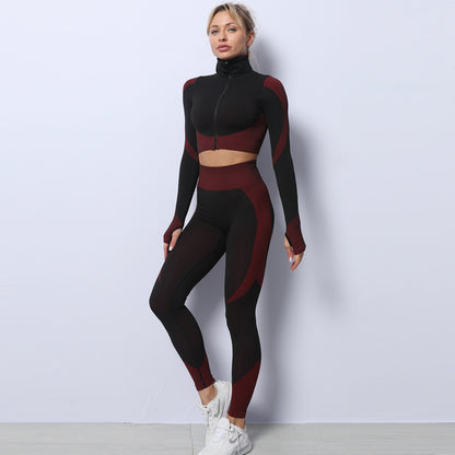 Yoga sets female sport gym suit - Mindful Tech Co