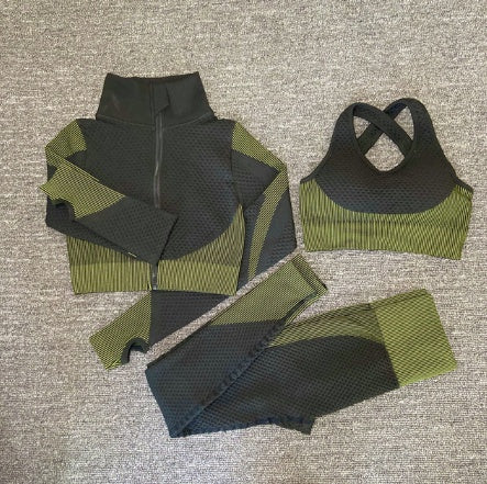 Yoga sets female sport gym suit - Mindful Tech Co