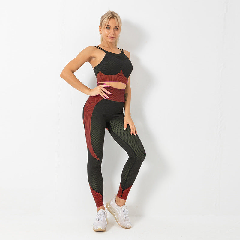 Yoga sets female sport gym suit - Mindful Tech Co