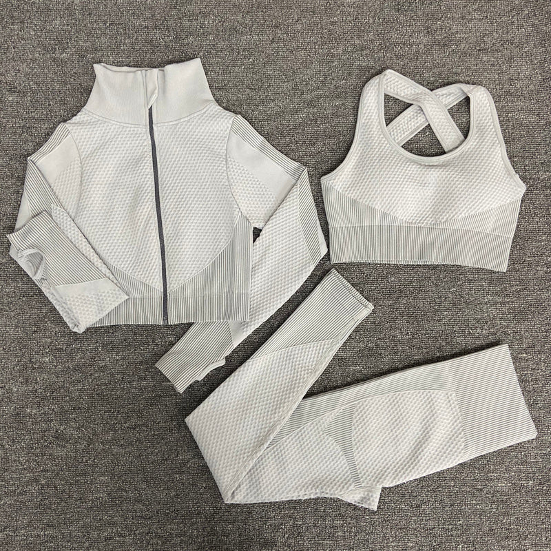 Yoga sets female sport gym suit - Mindful Tech Co