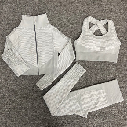 Yoga sets female sport gym suit - Mindful Tech Co