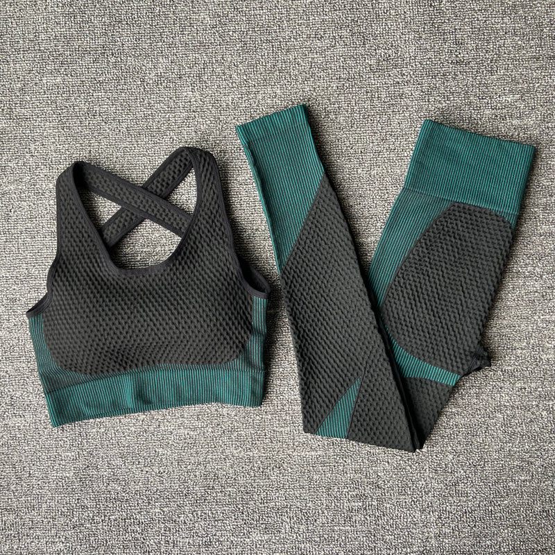 Yoga sets female sport gym suit - Mindful Tech Co