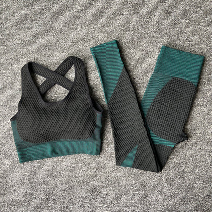Yoga sets female sport gym suit - Mindful Tech Co