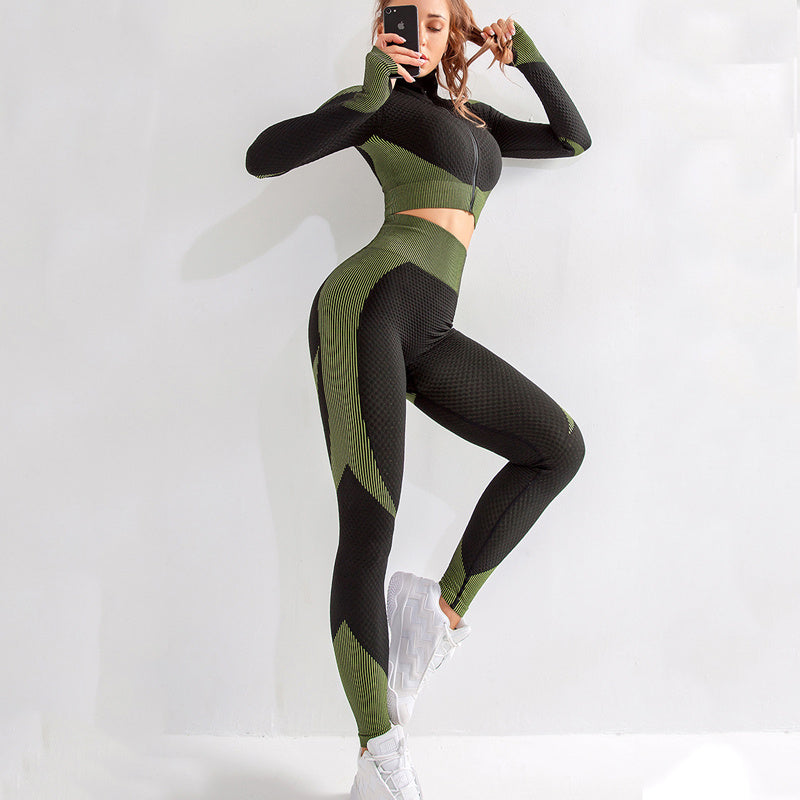 Yoga sets female sport gym suit - Mindful Tech Co