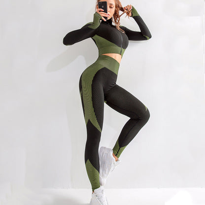 Yoga sets female sport gym suit - Mindful Tech Co